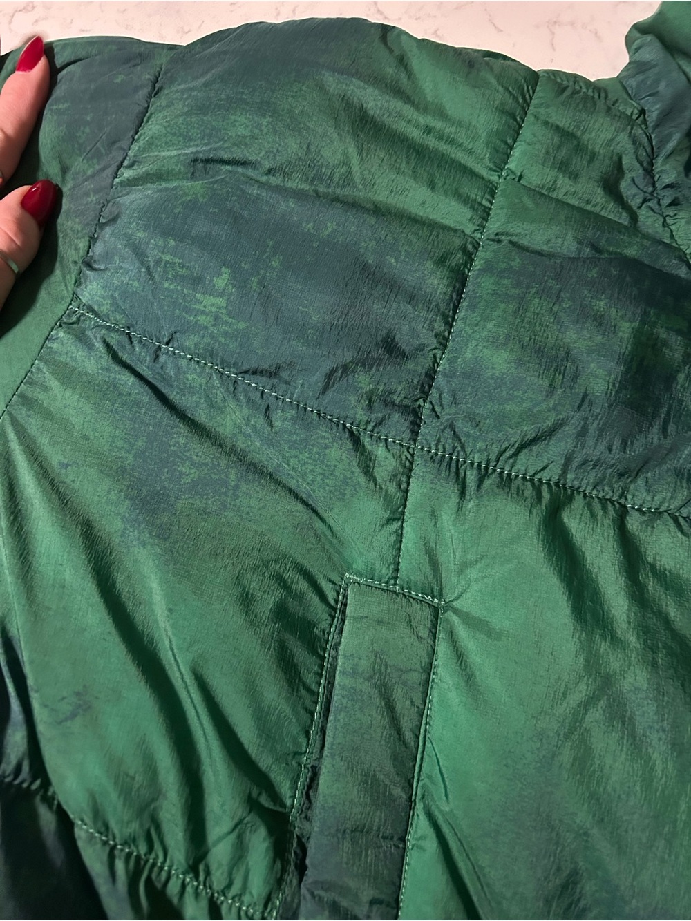 New RARE Free People Movement In A Bubble Patch Puffer Jacket in Evergreen - Picture 15 of 16